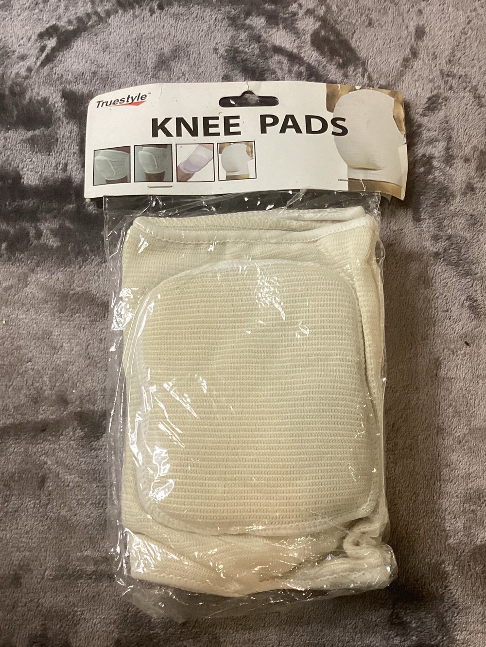 Cream Protective Knee Pads – Men’s Support Sleeves